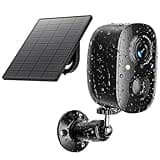 JESIOO Security Cameras Wireless Outdoor 2K Solar Powered WiFi Cameras for Home Security,AI Motion Detection,Siren Alarm,Spotlight Color Night Vision,2-Way Audio,SD/Cloud Storage