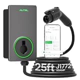 Autel Level 2 EV Charger up to 50Amp, Hardwired,240V, Indoor/Outdoor Fast Electric Vehicle Charging Station with Flexible 25-Foot Cable, Dark Gray-GEN 2