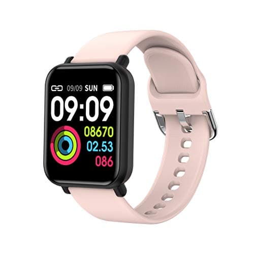 ANHAO Smart Watch for Women Fitness Trackers Waterproof Sport Watch with Heart Rate Blood Pressure Sleep Monitor Smartwatch Compatible with iPhone Samsung Android Phones 1.3" Touch Screen for Girls