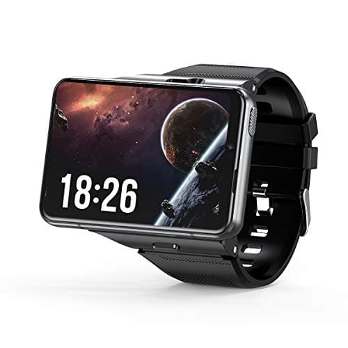S991 New 4G Internet GPS Smartwatch 128GB Android 11.0 2.88" Large Screen 800W+200w Dual Camera Google Play SIM Card Sports Watch for Men (Black)