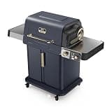 Ninja FlexFlame Grill and Smoker | Electric and Propane Grill, Roaster, BBQ Grill | 5-in-1 Cooking System | 3 Burner | Digital Control | Outdoor Cooking, Griddle, Pizza Maker | Blue | PG301BL