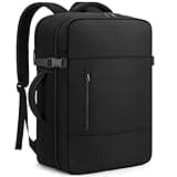 ZOMFELT Travel Backpack for Women Men, 45L Carry On Backpack Luggage 22x14x9 Airline Approved, TSA 15.6inch Laptop Backpack Personal Item Travel Bag, Water Resistant Mochila For Business Work, Black