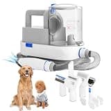 GZI Dog Grooming Vacuum Kits with Multiple Tools - Electric Clipper, Hair Dematting and Shedding, 2.5L Large Capacity Dustbin, 10Kpa Suction, Low Noise - Pet Hair Solution for Dogs and Cats Pet Gifts