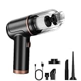 SIMONHOME 3 in 1 Cordless Handheld Vacuum Cleaner, 120W 12000PA High Power Portable Mini Car Vacuum, Rechargeable Hand Vac with HEPA Filter, Blow/Suck/Inflate Function for Car Home Keyboard