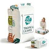 No‑Pump Vacuum Storage Bags, No-Pump Large Vacuum Storage Compression Bags, Press & Seal No Pump Needed for Clothes Bedding Comforters Blankets Travel Home Organization Off-Season Storage (1, Large)