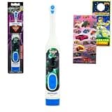 Monster Jam Oral Care Traveling Kit for Kids - Bundle with Grave Digger Electric Toothbrush Plus Stickers and More for Boys, Toddlers | Monster Jam Toothbrush Set