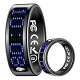 Yihou Smart Ring Fitness Ring for Men Women Health Ring Fitness Tracker with Sleep Heart Rate Monitor Distance Screen Display for Android iOS Black 11