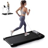 DUMOS Walking Pad Treadmill for Home, Armless and Compact Under-Desk Treadmills with Remote Control and Adjustable Speed, Slim & Portable Design for Office, Workouts Fitness
