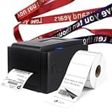 Qiokoith 300DPI Label Maker, Desktop Transfer Label Printer Sticker Machine for Shipping Packages and Small Businesses (NoCutter)