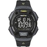 Timex Men's Ironman Triathlon Classic 30 38mm Watch – Gray & Black Case Negative Display with Black Resin Strap