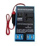 1500W Car Inverter USB DC12V 24V to Auto Power Inversor Fast Charging Car Power Adapter Socket Inverter
