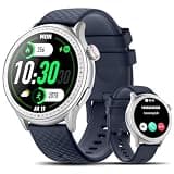 Smart Watch for Men Women, 1.46" Round AMOLED Screen, Bluetooth Calls/Answer, 3ATM Waterproof Smartwatch, Fitness Tracker, Smart Watch Fits for Android and iPhone, 110+ Sport Modes, Ideal Gifts