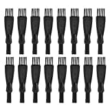 COSMOBETTY 100pcs Dual-head Small Cleaning Brushes for Razors and Electric Shavers, Lightweight Plastic and Nylon Detail Brushes for Dusting and Crevice Cleaning, for Travel and Office Use
