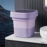 Portable Foldable Washer,Mini Washing Machine with Deep Cleaning Power-Ultra-Compact & Lightweight,Folds Flat for Easy Storage -Great for Camping,Apartments,and Gifts