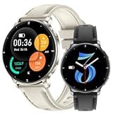 HT39 Smart Watch with Bluetooth Calling, Heart Rate Monitor, Step Counter, Sleep Tracking, Weather Display, Waterproof, Couples Sport Watch