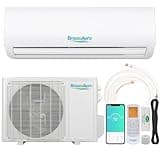 BreezeAero Wifi Enabled 18,000 BTU Mini Split Air Conditioner & Heater, 20 SEER2 208/230V Split AC Unit Ductless Inverter System with Heat Pump, Installation Kits - Cools Rooms up to 1250 Sq.Ft