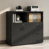 YCZYCZ Lateral File Cabinet with Lock, Metal Office Storage Cabinet, 2 Drawer Lateral File Cabinets for Home Office, A4 Letter Size, Heavy Duty Steel Filing Cabinet for Documents Storage