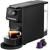 CASABREWS CM7036E Espresso Machine for Nespresso Original Pods, 20 Bar Compact Capsule Coffee Machine with 21 oz Removable Water Tank and 4 Brewing Modes, Mini Espresso Maker for Home or Office, Black
