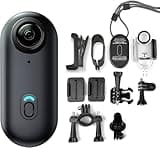 Mini Body Camera H88, 1080P FHD Wearable Action Cam, Thumb-Sized Bodycam & Waterproof Case 30M Underwater, POV Loop Recording for Motorcycle Helmet, Bike, Security, Travel & Outdoor(No Card, Black)