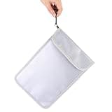 Qcwwy Other Household Utensils Document Bag Fireproof Document Pouch Fireproof File Holder with Zipper Sealed for Storage Cash Jewelry Phone Keys Photos Up to 1000C
