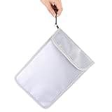 Qcwwy Other Household Utensils Document Bag Fireproof Document Pouch Fireproof File Holder with Zipper Sealed for Storage Cash Jewelry Phone Keys Photos Up to 1000C