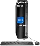 HP Elitedesk SFF 800 G9 Business Desktop PC (Intel 20-Core i7-14700 VPro (> i9-12900), 32GB DDR5 RAM, 1TB SSD, UHD Graphics 770) for IT, Enterprise, Ethernet, 2X DisplayPort, HDMI, USB-C, Win 11 Pro