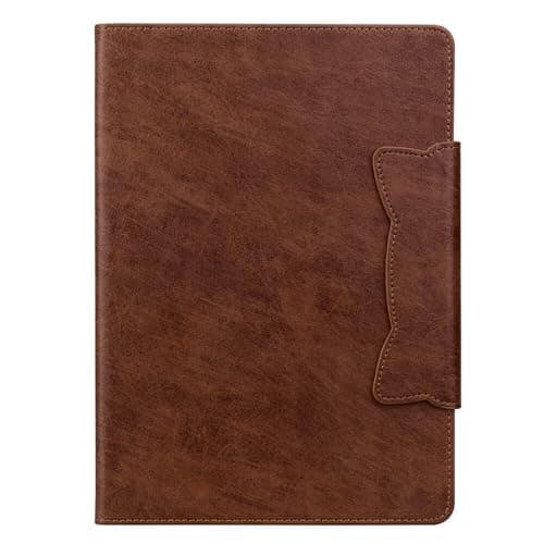 Generic case Compatible with iPad 10th Gen 10.9 2022 (Color: Brown) Premium Style Leather Wallet flip Back case