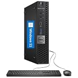 Dell Optiplex 7050 Mini Desktop PC Win11 Pro, 7050 Micro Computer Core i5-6th, 8GB RAM, 256GB SSD, WiFi, 4K Supported (Renewed)