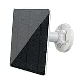 Camera Solar Panel,Wall Mount 3W/5W IP66 Waterproof - Security Camera Solar Panel Charger | for Villa School Restaurant Hotel Store, Camping Light Power Bank