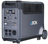 ABOK Ark3600 Portable Power Station, 3840Wh LiFePO4 Battery, 2000W Max Solar Input, 3600W Solar Generator for Home Backup, Camping, RV