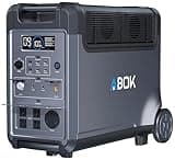 ABOK Ark3600 Portable Power Station, 3840Wh LiFePO4 Battery, 2000W Max Solar Input, 3600W Solar Generator for Home Backup, Camping, RV