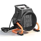 VEVOR Greenhouse Heater, 1500W Electric PTC Space Heater with Fan, Low & High Heat Modes, 15° Adjustable Angle, Overheat Protection, Portable for Grow Tent, Small Greenhouse, Flower Room, Home Office