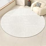 YPIEZI Electric Heated Area Rug, Portable Foot Warmer Under Desk, 65°C Overheat Protection, Anti-Slip Bottom, Round Toes Warming Heater, for Living Room Bedroom Playroom(E,240cm)