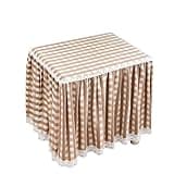 WAHHWF Country-Style Fine Checkered Safe Covers, Small Cotton Full-Coverage Scratch-Resistant Safe Cover for Safes/Speakers/Nightstands/Washing Machines(B,19.7x19.7x17.7inch/50x50x45cm)