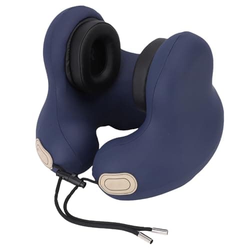 Haofy Travel Neck Pillow 360 Degree Support for Long Flights Office Car Train Airplane Pillow with Noise Reduction Technology Lightweight Comfortable Neck Support