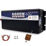 3500W 5000W 6000W 8000W 10000W 12000W 16000W Pure Sine Wave Inverter 12V 24V 48V 60V 72V DC to 110V 120V 130V/220V-240V AC Car Power Inverter Converter with Remote Control