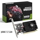 MOUGOL AMD Radeon R5 230 Low Profile Graphics Card with 2G 64Bit GDDR3 Memory Equip with PCI Express*16 2*HDMI Video Card for Office Working Compatible with Windows 10/8/7/RHEL/Ubuntu/Linux (Black)