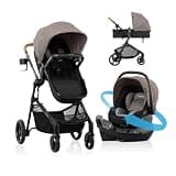 Pivot NXT Travel System with Litemax NXT Infant Car Seat Driftwood Brown