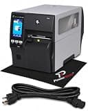 PowerHOOD for Zebra Label Printer Heavy Duty Industrial 4 Inch Thermal Transfer Printer 203 DPI Touch Screen Easy Open Top Cover Multi Port Connectivity for Warehouse Logistics Manufacturing Retail