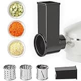 Instant Pot Slicer/ Shredder Attachment for Instant Stand Mixer Pro, Includes 2 Shredding Blades, Slicing blade, Food Pusher and Feeder Housing, Vegetable Chopper, Cheese Grater Attachment