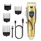 Barber Scissors Hair Clippers for Men, Shop Clipper Fading Powerful Motor Trimmer Blending Electric Cutting Machine Rechargeable