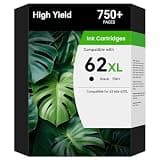 W.L.M 62XL Ink Cartridges Black 1-Pack for Envy 7640 5660 Compatible with HP 62 62XL Ink Cartridge Combo Pack hp62 hp62xl Work with HP Envy 7645 5540 Officejet 5740 250 200 Printer