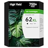 W.L.M 62XL Ink Cartridges Black 1-Pack for Envy 7640 5660 Compatible with HP 62 62XL Ink Cartridge Combo Pack hp62 hp62xl Work with HP Envy 7645 5540 Officejet 5740 250 200 Printer