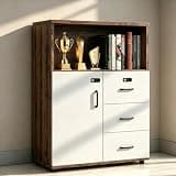 YCZYCZ Lateral File Cabinet with Lock, Metal Office Storage Cabinet, 2 Drawer Lateral File Cabinets for Home Office, A4 Letter Size, Heavy Duty Steel Filing Cabinet for Documents Storage