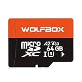 WOLFBOX 128GB MicroSD Memory Card for X5 Dash Cam, U3 A2 V30 4K UHD, 100MB/s Read, Loop Recording Friendly