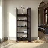 agnixnaf Bookcase 5 Tier, Brown Bookshelves Storage, Modern, for HomeOffice