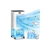 Portable Air Conditioners,3-in-1 Evaporative Air Cooler,4 Modes 3 Speeds Blow Cold Air, 120°Oscillation, LED Display, 12H Timer, Windowless Portable AC w/ 8L Tank & Remote for Home Bedroom Office