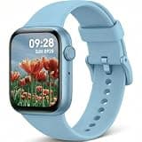 RLQA Fitness Tracker for Women Men, Smart Watch Light Blue