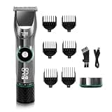 DAXXIN Hair Cutting Tool, Professional Hair Clipper Ceramic Blade Waterproof Electric Cordless Electric Hair Trimmer LED Display Haircut Machine for Men