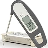 Lavatools Javelin® Ultra-Fast 3-Second Digital Instant Read Meat Thermometer for Grill and Cooking, 2.75" Probe, Compact Foldable Design, Large Display, IP65 Water Resistant, NSF Certified – Sesame